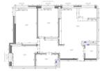Продам 3-комнатную квартиру, ЖК&nbsp;Галактика, 96 м², без внутренних работ