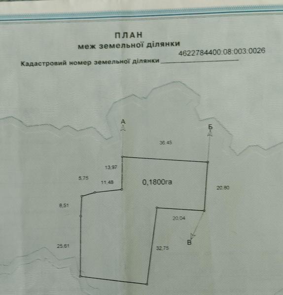 Продам ділянку під забудову приватного будинку