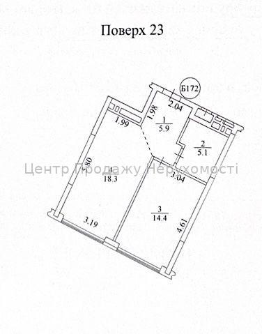 Фото Продам видову 1к.кв.3