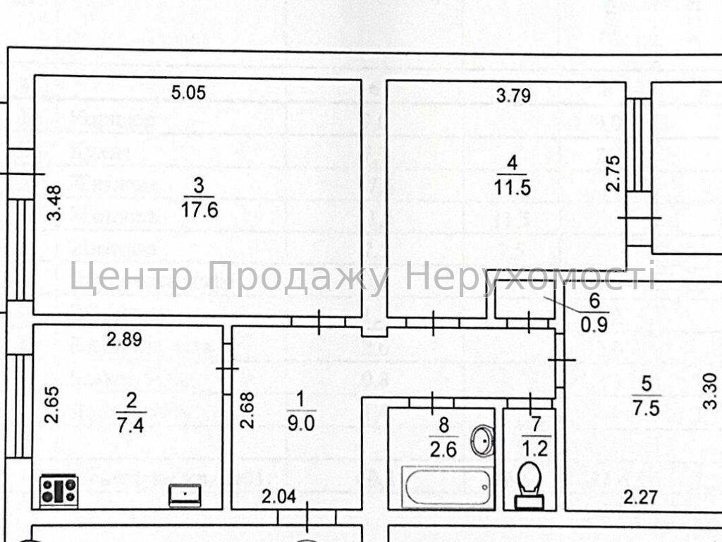 Фото Продаж 3-кімнатної квартири1