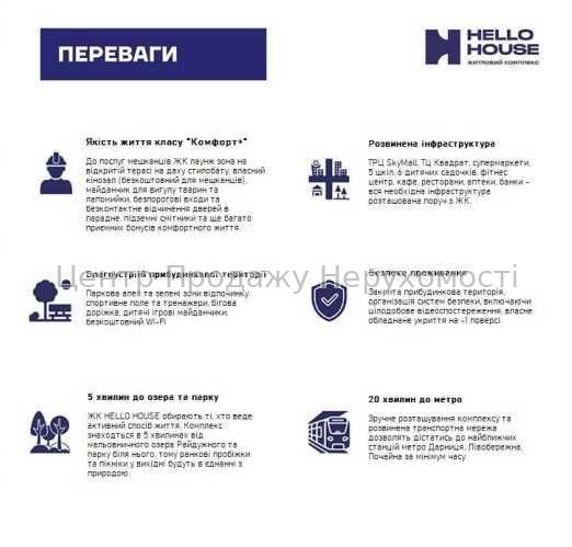 Фото Пропонується до продажу квартири в ЖК Hello House4