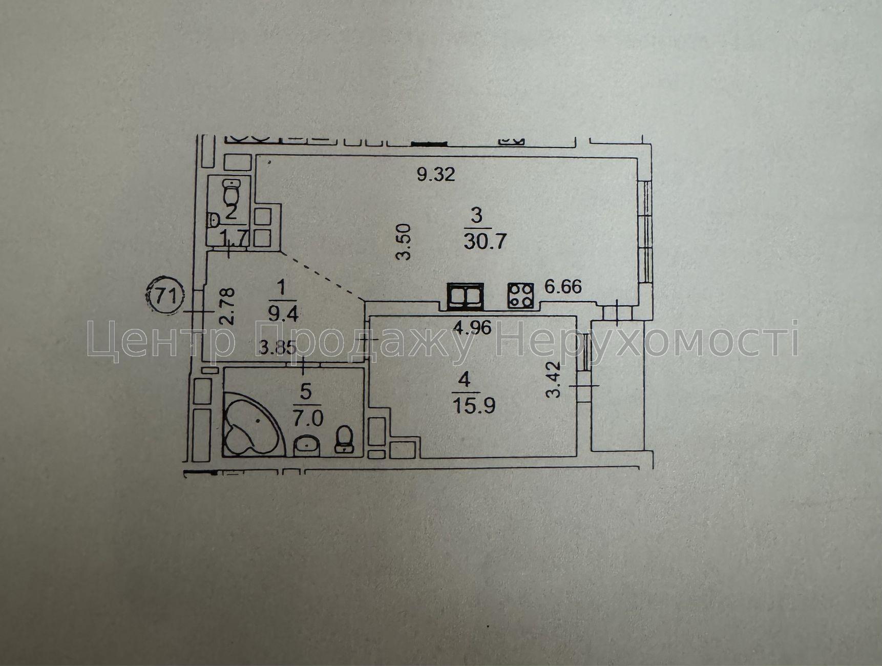 Фото Продаж 1 кімнатної квартири, 13/25 поверх, 67 м², ЖК Смарагдовий, Київ15