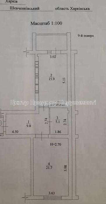 Фото G8  Продаж 1 кімнатна квартира ЖК Перемоги-86.9