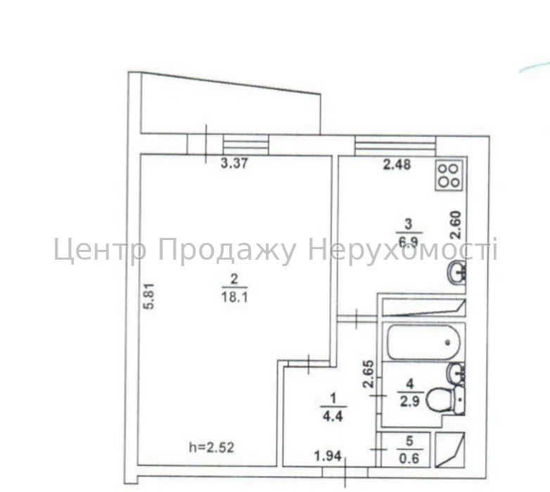 Фото У продажі 1-к квартира по пр.Оболонський, 34-В6