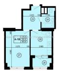 Продам 1-комнатную квартиру в новостройке, ЖК «Манхэттен», 40 м², без внутренних работ