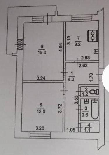 Продам 2-комнатную квартиру