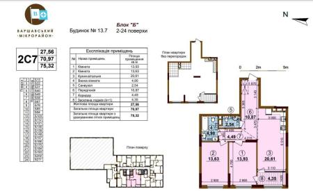 Продам 2-комнатную квартиру в новостройке, ЖК Варшавский Плюс