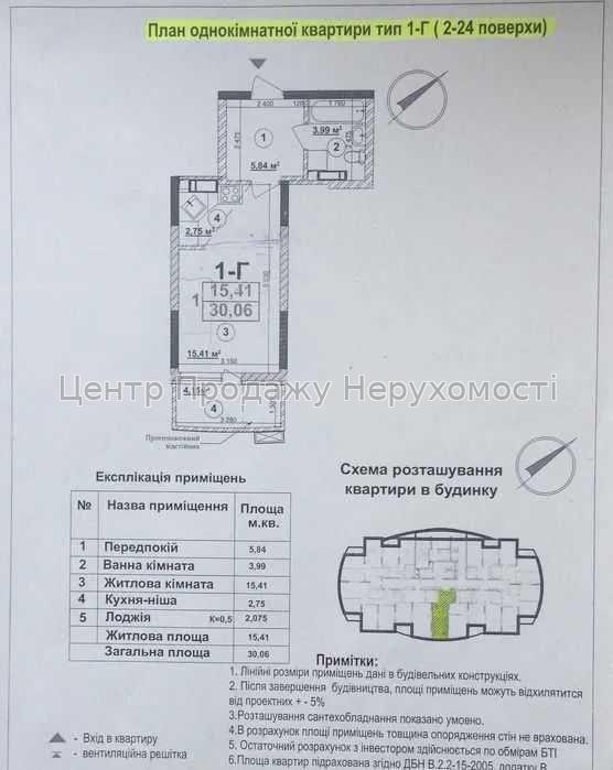 Фото Продається 1- кімната квартира.1