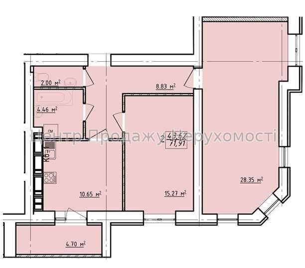 Фото Продаж 2к квартири ЖК Лєвада28