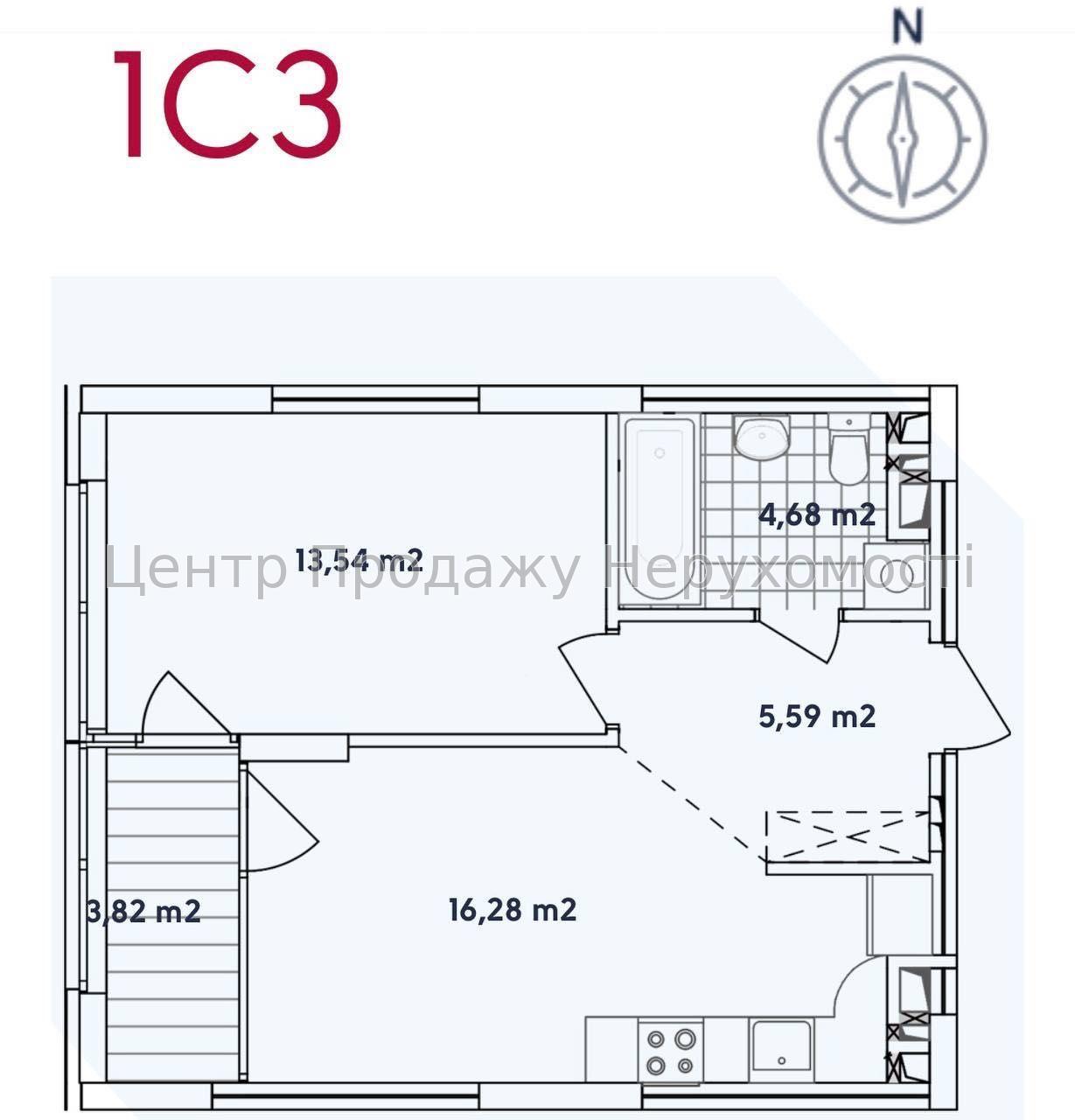 Фото Продаж однокімнатної квартири3