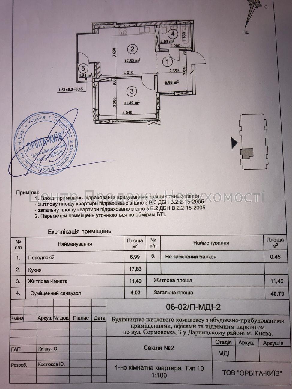 Фото Продаж 1-кімнатної квартири в ЖК 