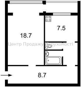 Фото Продається однокімнатна квартира1