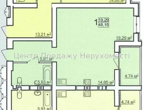 Фото G8  1к квартира , 47.30 м²,   ЖК Перемоги 2,5