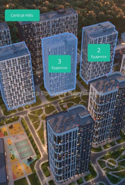 Продам 1-кімнатну квартиру, ЖК&nbsp;Central&nbsp;Hills