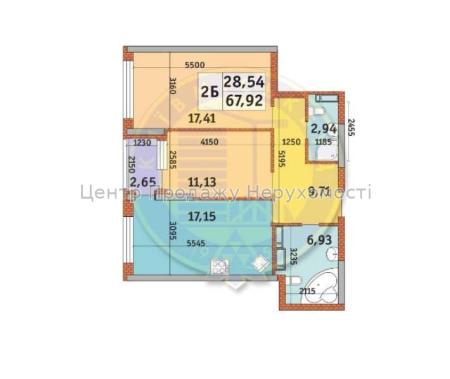 Продам 2-кімнатну квартиру, ЖК&nbsp;Урлівський&nbsp;1