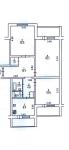Продам 3-кімнатну квартиру, 84.40 м², без ремонту