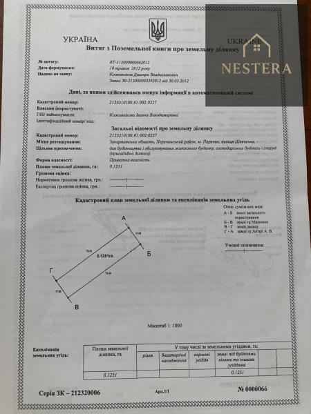 Продам ділянку під забудову житлової нерухомості