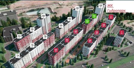 Продам 1-комнатную квартиру в новостройке, ЖК&nbsp;«Гидропарк»