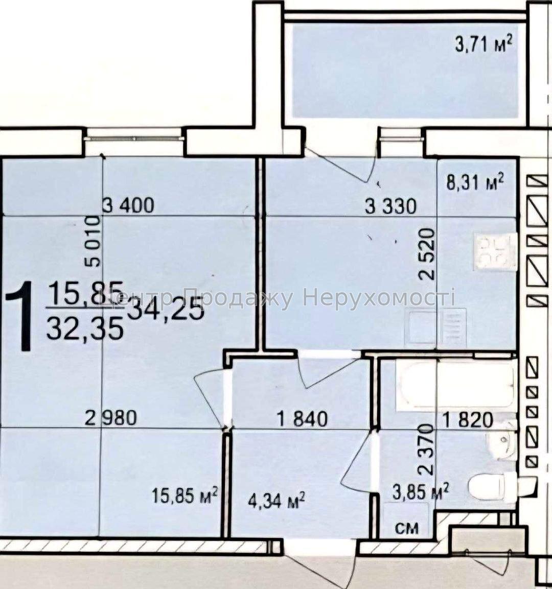 Фото Продаж 1-кімнатної квартири в Харкові. ЖК 