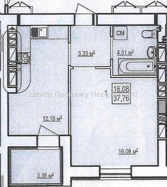 Продам 1-кімнатну квартиру в новобудові, ЖК&nbsp;«Гідропарк»