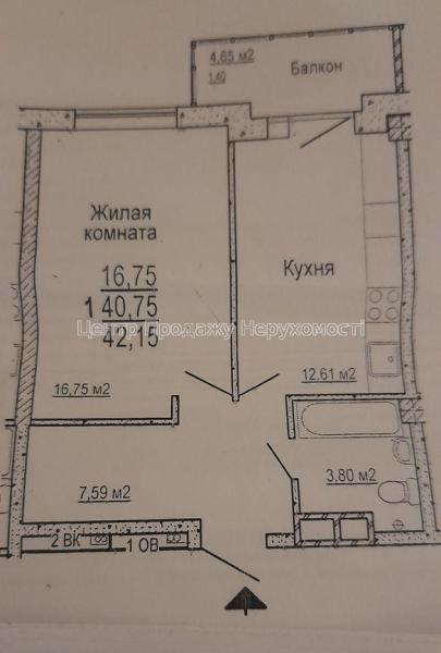Продам 1-кімнатну квартиру в новобудові, ЖК&nbsp;«Меридіан»