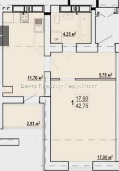 Продам 1-кімнатну квартиру в новобудові, ЖК&nbsp;«Гідропарк»
