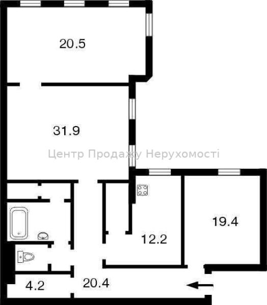 Продам 3-кімнатну квартиру