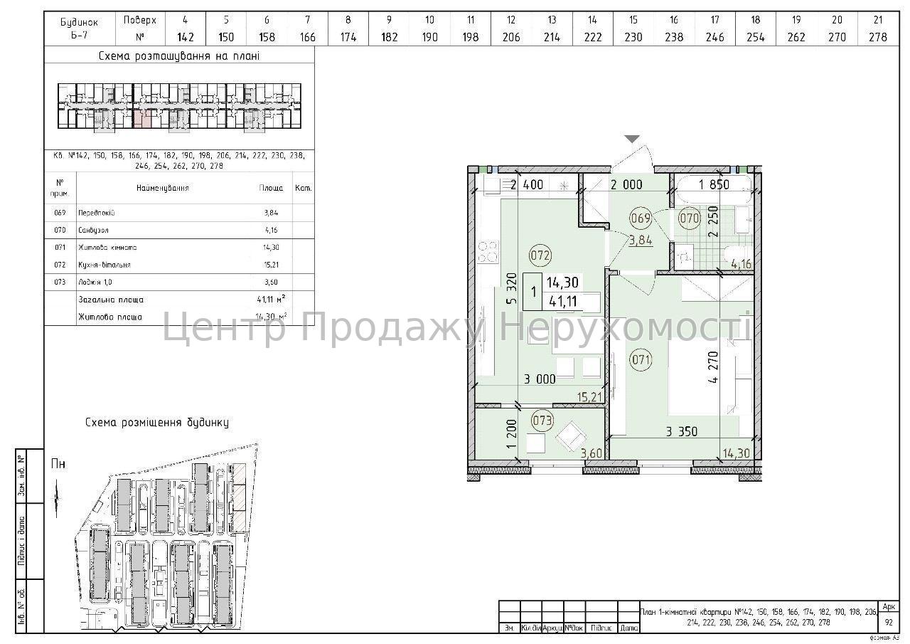 Фото Продаж 1-кімнатної в ЖК Нова Англія2