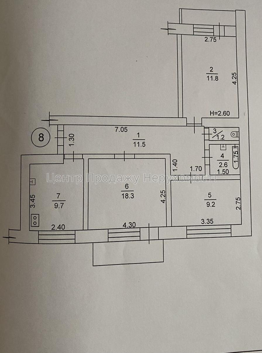 Фото Продам 3- к квартиру, житловий стан, Салтівка8