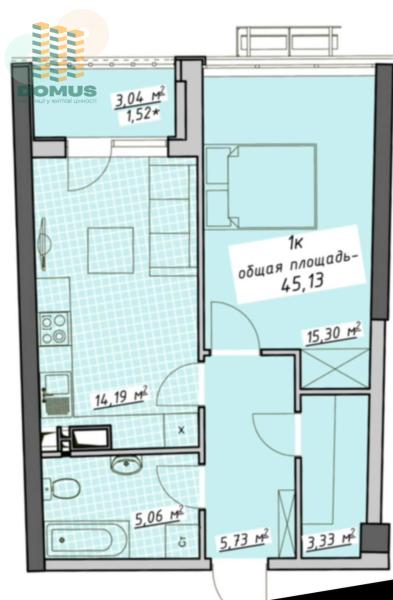 Продам 1-кімнатну квартиру, ЖК&nbsp;«Атмосфера»