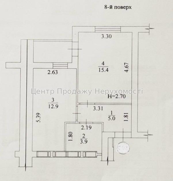 Фото Продам 1-к квартиру в ЖК «Гідропарк»9