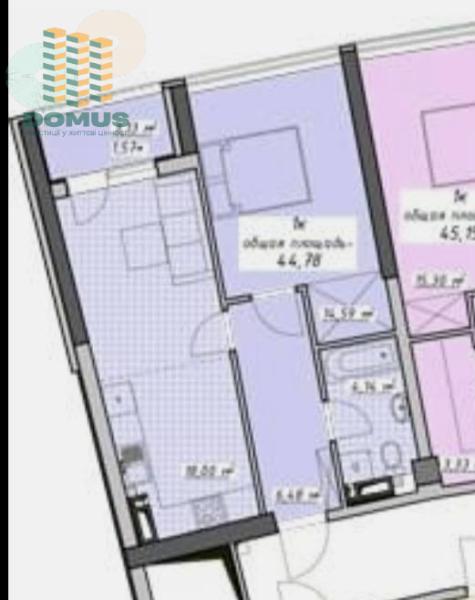 Продам 1-кімнатну квартиру, ЖК&nbsp;«Атмосфера»