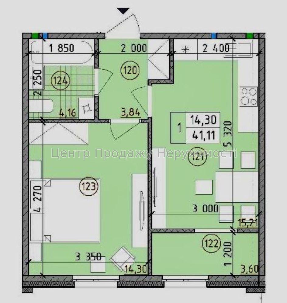 Фото Продам 1-кімнатну квартиру ЖК Англія, Престон ІВ8
