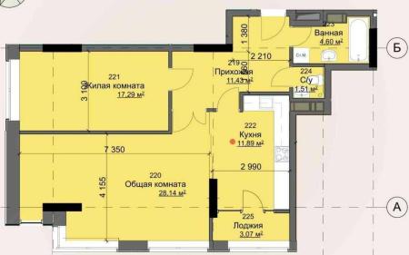 Продам 2-кімнатну квартиру в новобудові, ЖК «Кристал»