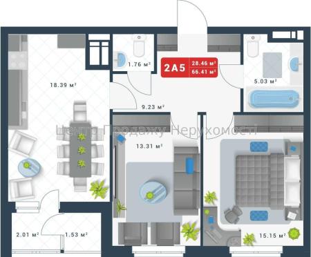 Продам 2-комнатную квартиру, ЖК&nbsp;Причал&nbsp;8