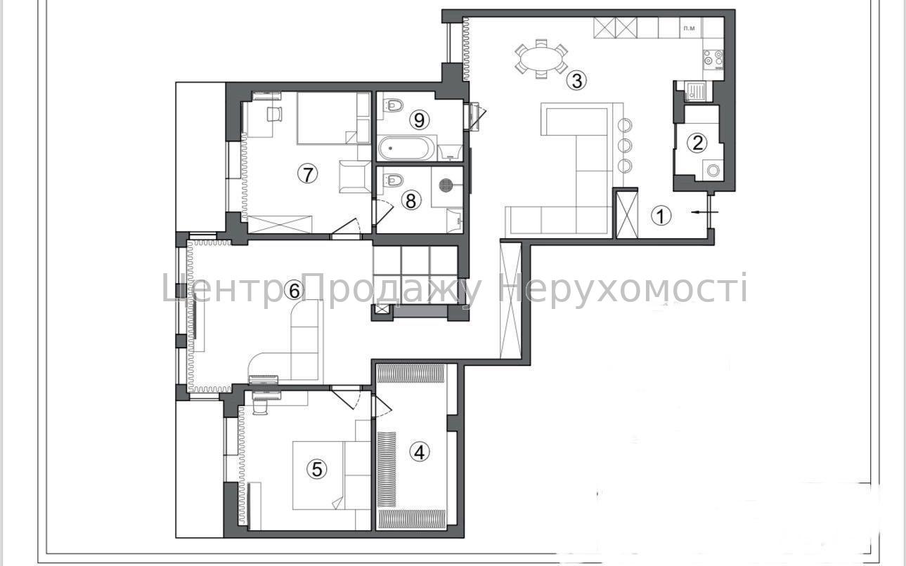 Фото Продаж квартири 3 кімн. 13/15 пов. 140 м², Київ1