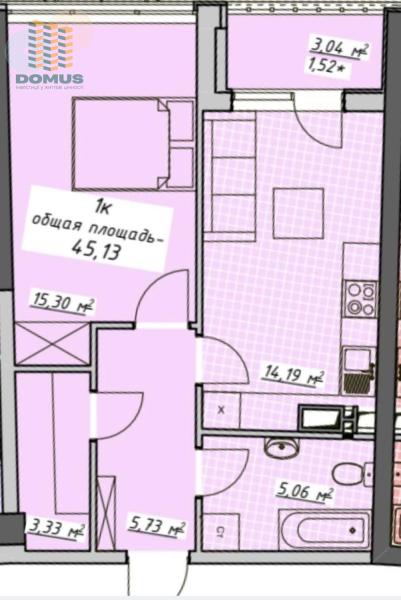 Продам 1-кімнатну квартиру, ЖК&nbsp;«Атмосфера»