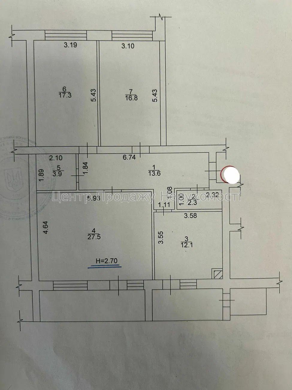 Фото продається  3к. кв. МЖК Інтернаціоналіст. Харків3
