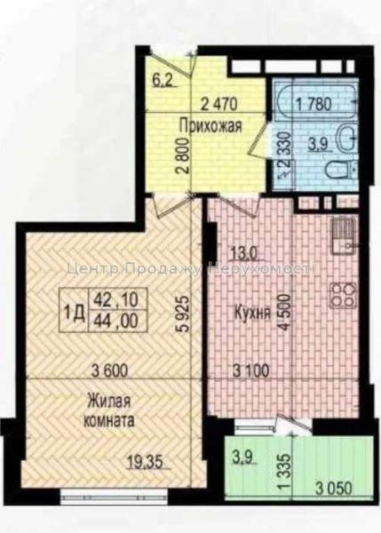 Продам 1-кімнатну квартиру в новобудові, ЖК&nbsp;«Пролісок»