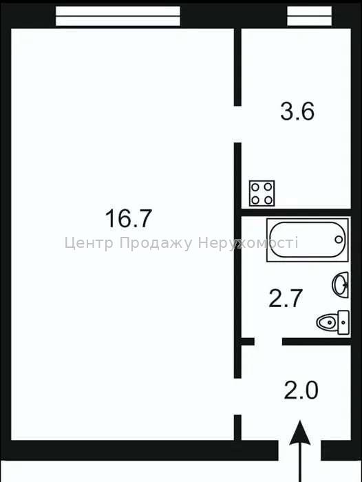 Фото Продам 1-кімнатну квартиру з косметичним ремонтом8
