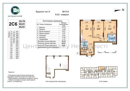 Продам 2-комнатную квартиру, ЖК&nbsp;Варшавский&nbsp;3