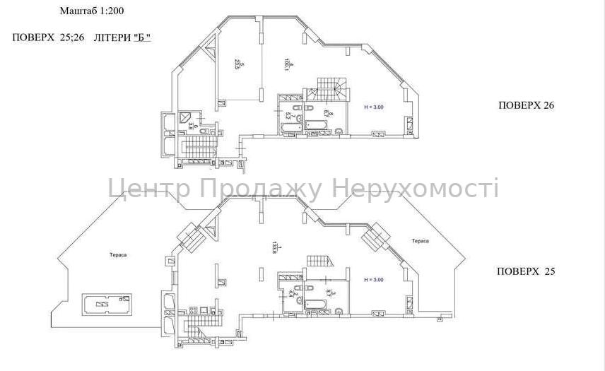 Фото Пропонуємо дворівневу видову квартиру, з двома терасами, 322м2, ЖК 