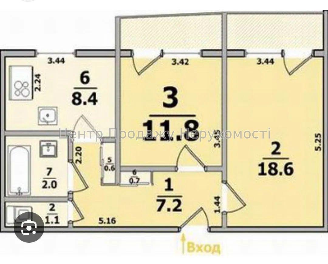 Фото Продається 2-кімнатна квартира в Харкові. Салтівка8