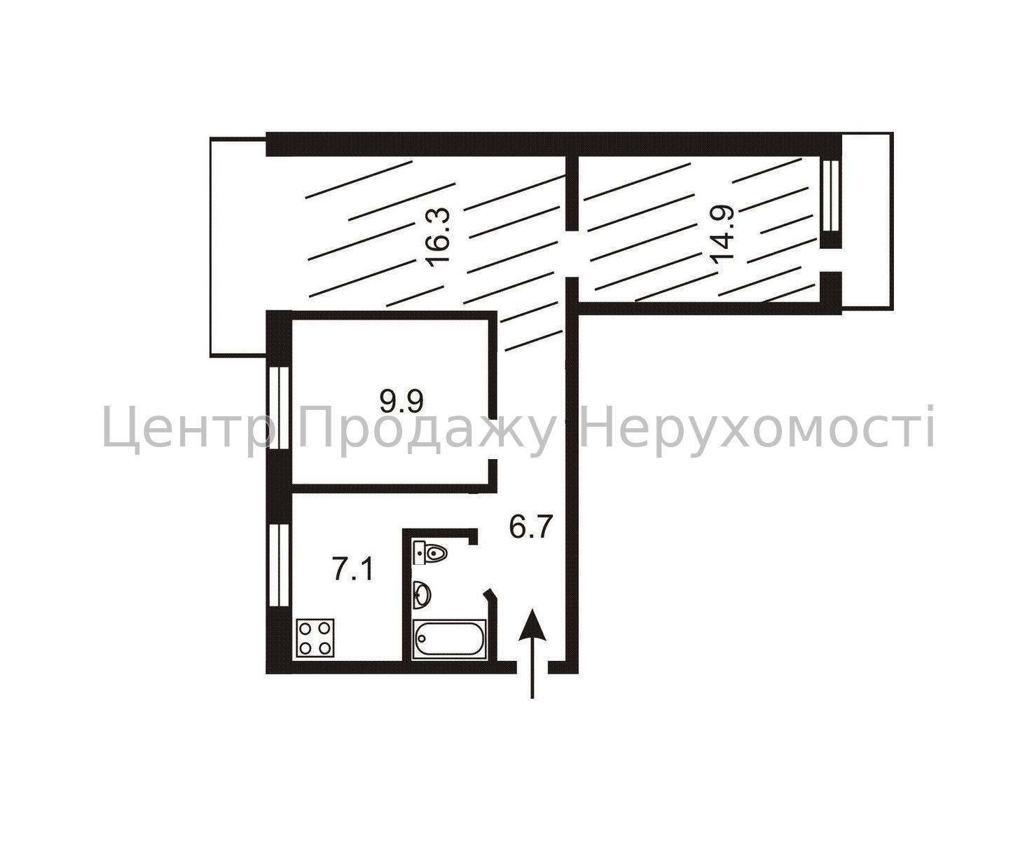 Фото продам 3-кімнатну в гарному жилому стані біля метро Мінська9