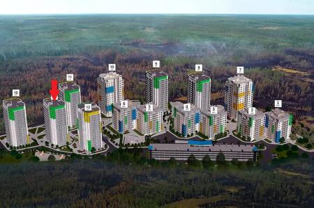 2 room flat in newbuilding for sale, Residential&nbsp;complex&nbsp;«Levada»