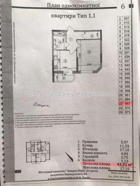 Продам 1-комнатную квартиру, ЖК&nbsp;Академ&nbsp;Парк