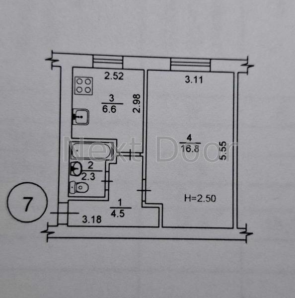Продам 1-кімнатну квартиру