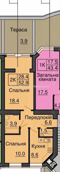 Продам 2-кімнатну квартиру, ЖК&nbsp;Софія&nbsp;Клубний
