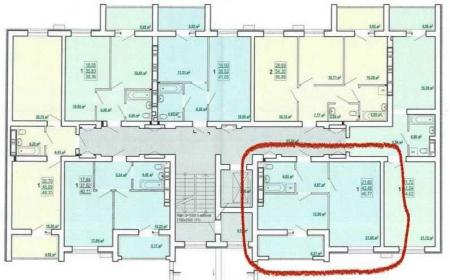 1 room flat in newbuilding for sale, Residential complex «Skazka»