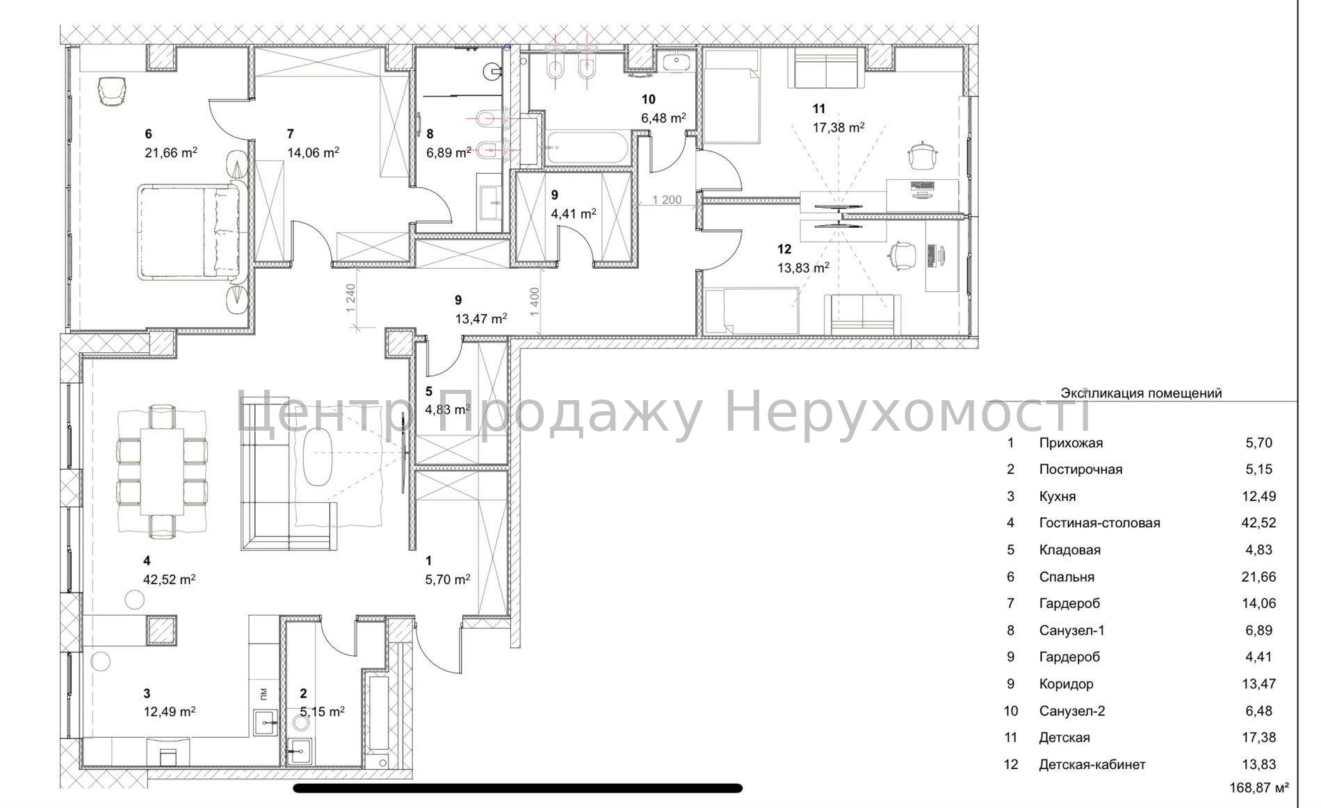 Фото 3 кімнатна ЖК Люкснмбург4